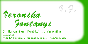 veronika fontanyi business card